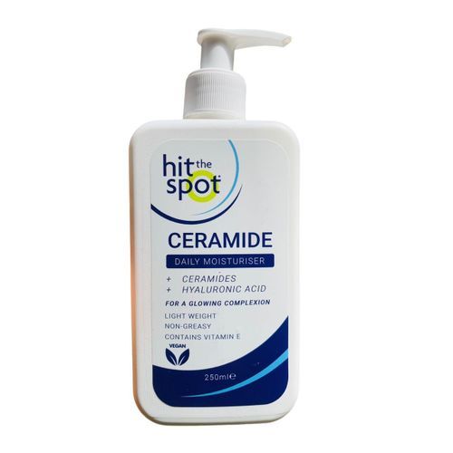 HIT THE SPOT CERAMIDE DAILY MOISTURISER CERAMIDES + HYALURONIC ACID 250ML