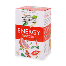 AHMAD TEA LONDON ENERGY GRAPEFRUIT,MATE & GUARANA SEED EXP DATE:07.07.2026