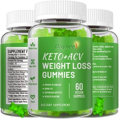 KETO| ACV weightloss gummies | 60 vegan gummies| BB:07/14/2026