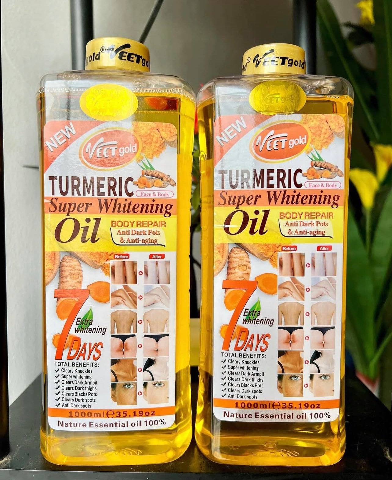 VEET GOLD TUMERIC SUPER WHITENING OIL 1000ml