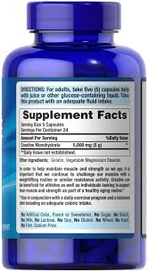 PURITAN'S PRIDE CREATINE EXTREME DIETARY SUPPLEMENT| 1000MG| 120 CAPSULES| BB: 12/2025