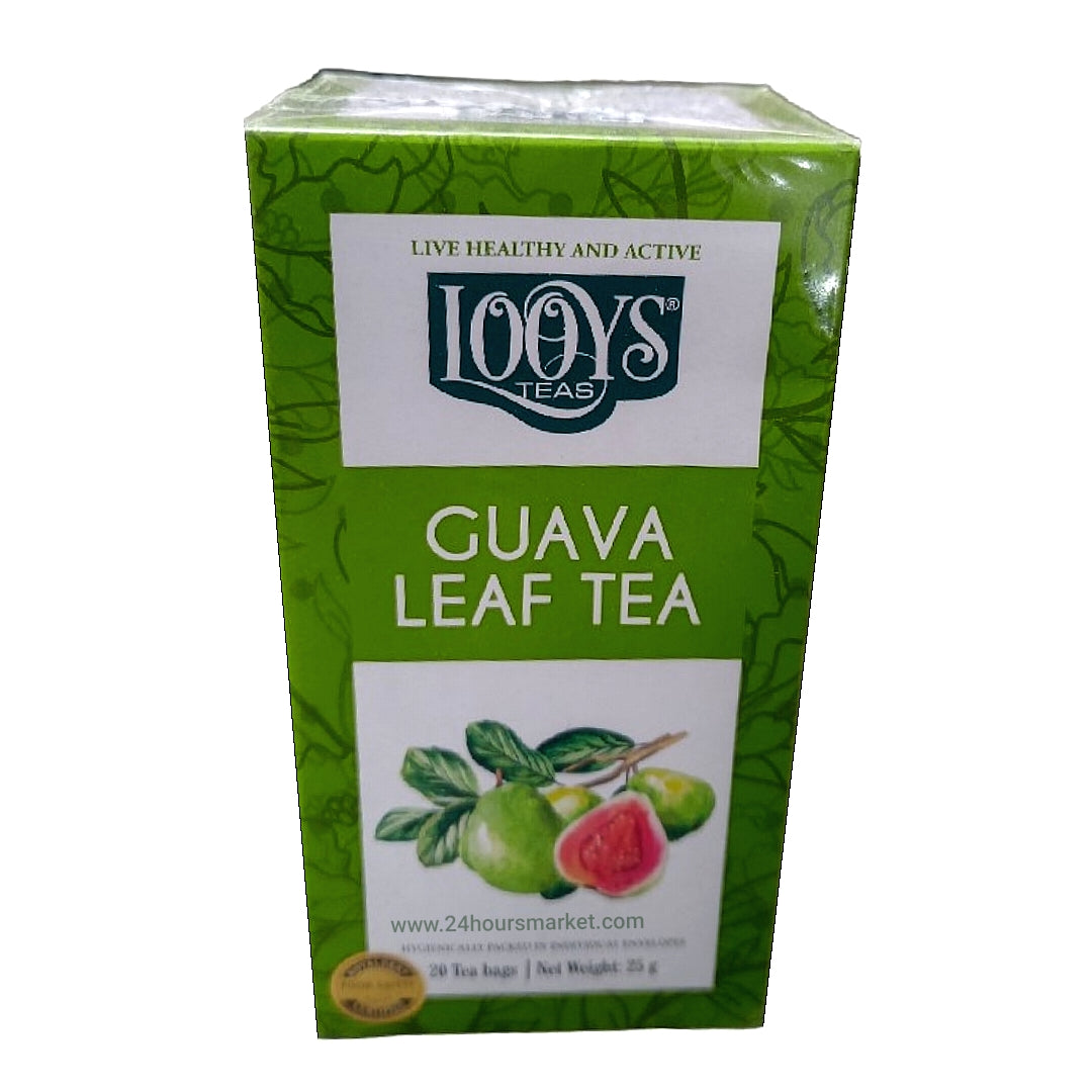 100YS TEAS GUAVA LEAF TEA | 20 TEA BAGS| NET WT: 25g| EXP: 15/09/2025