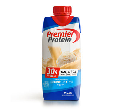 Premier Protein Shake | Vanilla Flavor | 30g of protein per bottle | 150g calories| 325ml per bottle. Exp Date: Jan 2026