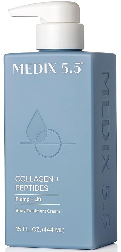 MEDIX 5.5 COLLAGEN + PEPTIDES [PLUMP +LIFT] BODY TREATMENT CREAM 444ML