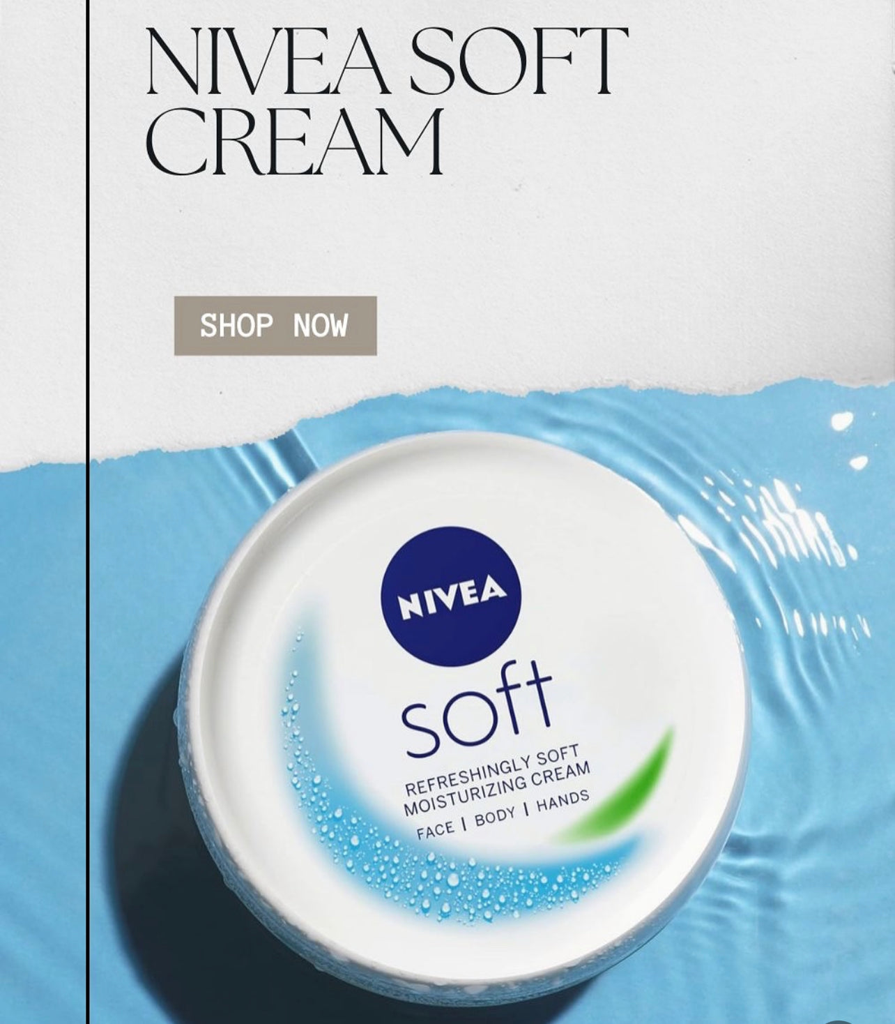 NIVEA SOFT CREAM FOR FACE AND BODY 200ML