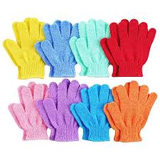 EXFOLIATING BATH GLOVES