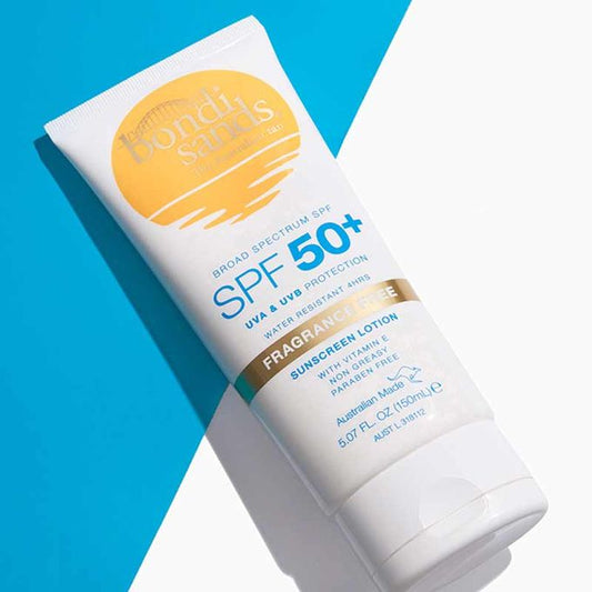 BONDI SANDS FRAGRANCE FREE WATER RESISTANCE SUNSCREEN LOTION SPF 50+ 150ml
