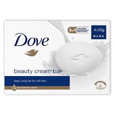 DOVE BEAUTY CREAM BAR SOAP [ 4 X 90g BARS ]