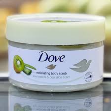 DOVE EXFOLIATING BODY SCRUB [ KIWI SEEDS & COOL ALOE SCENT] 225ml