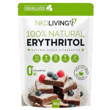 GRANULATED ERYTHRITOL [NKD LIVING] 1kg size. Exp Date: Dec 2026