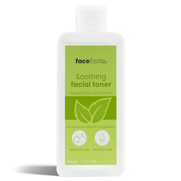 FACE FACTS SOOTHING FACIAL TONER NIACINAMIDE & ALCOHOL FREE 200ML