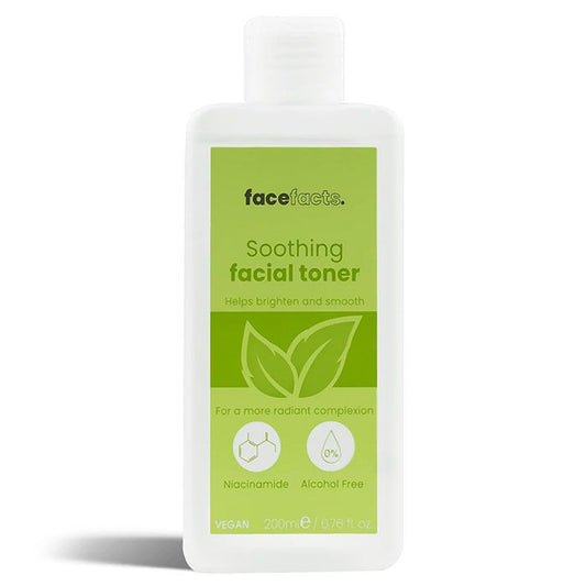 FACE FACTS SOOTHING FACIAL TONER NIACINAMIDE & ALCOHOL FREE 200ML