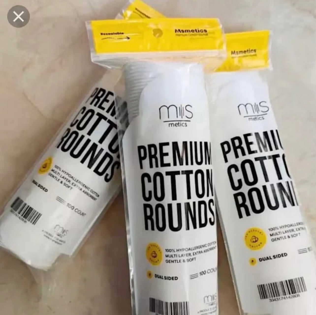 MIS METICS COTTON PADS