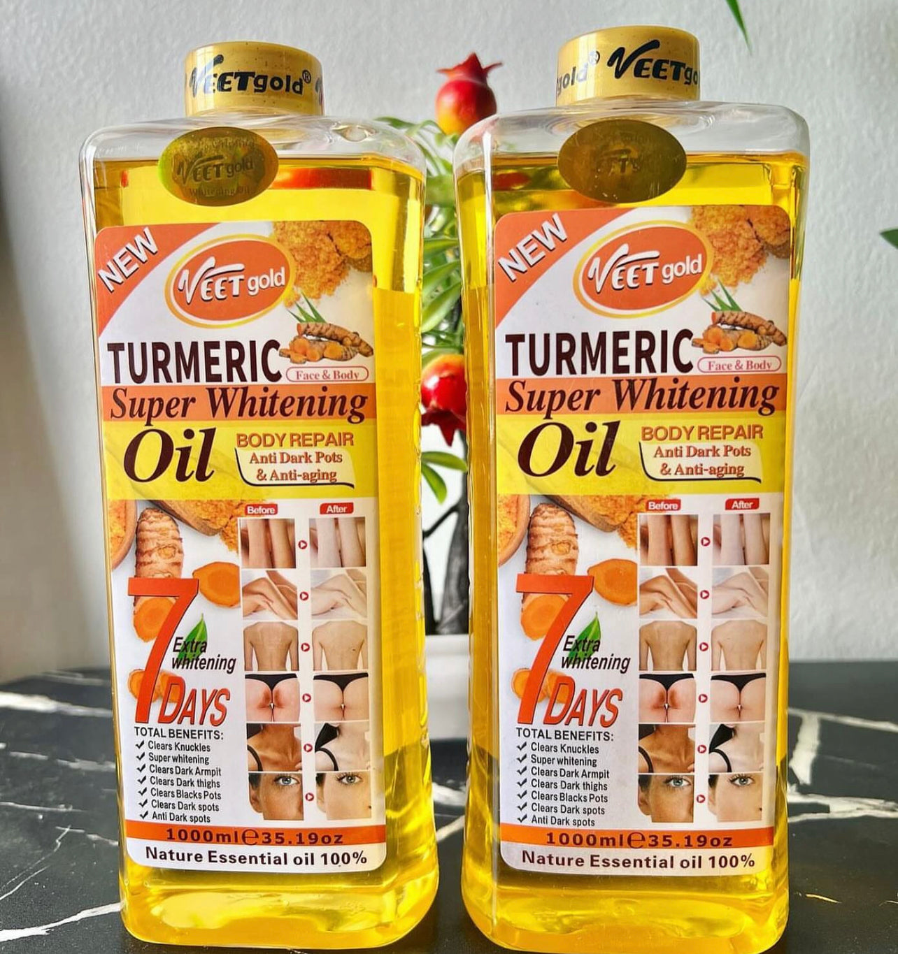 VEET GOLD TUMERIC SUPER WHITENING OIL 1000ml