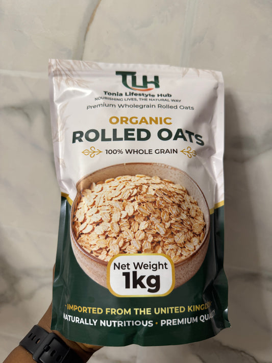ORGANIC ROLLED OATS 1KG. Expiry Date: July 2027