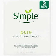 SIMPLE 2 IN 1 PURE SOAP [ 2 X 100g ]