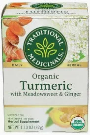TRADITIONAL MEDICINAL ORGANIC TUMERIC TEA 32g. [EXP DATE: OCT 2026]