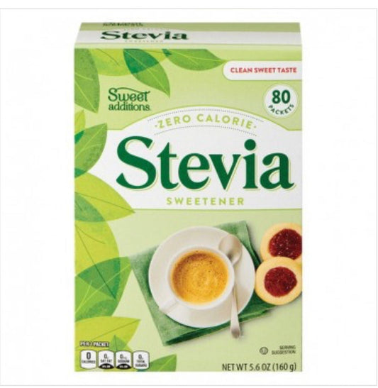 SWEET ADDITION STEVIA SWEETENER [80 sachets] Exp Date: march 2026