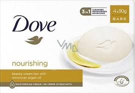 DOVE NOURISHING BAR SOAP [ 4 X 90g BARS ]