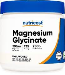 |NUTRICOST MAGNESUIM GLYCINATE250g | 135 servings| BB: 01/2027